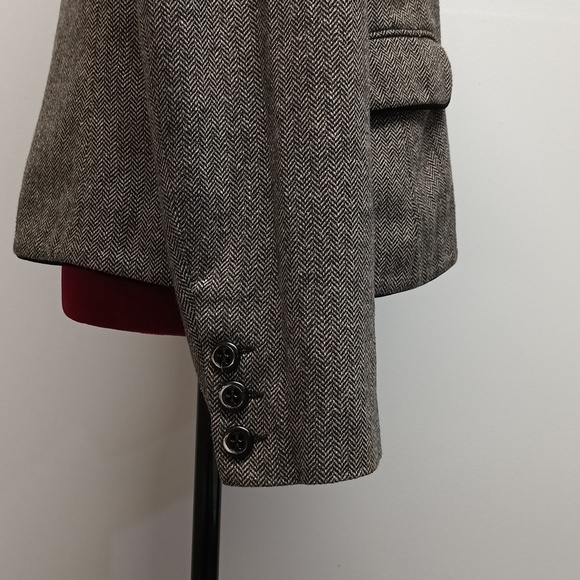 TRIBAL women’s WOOL SILK COTTON Blazer jacket size 12 lapel Notch-collar - Picture 4 of 11